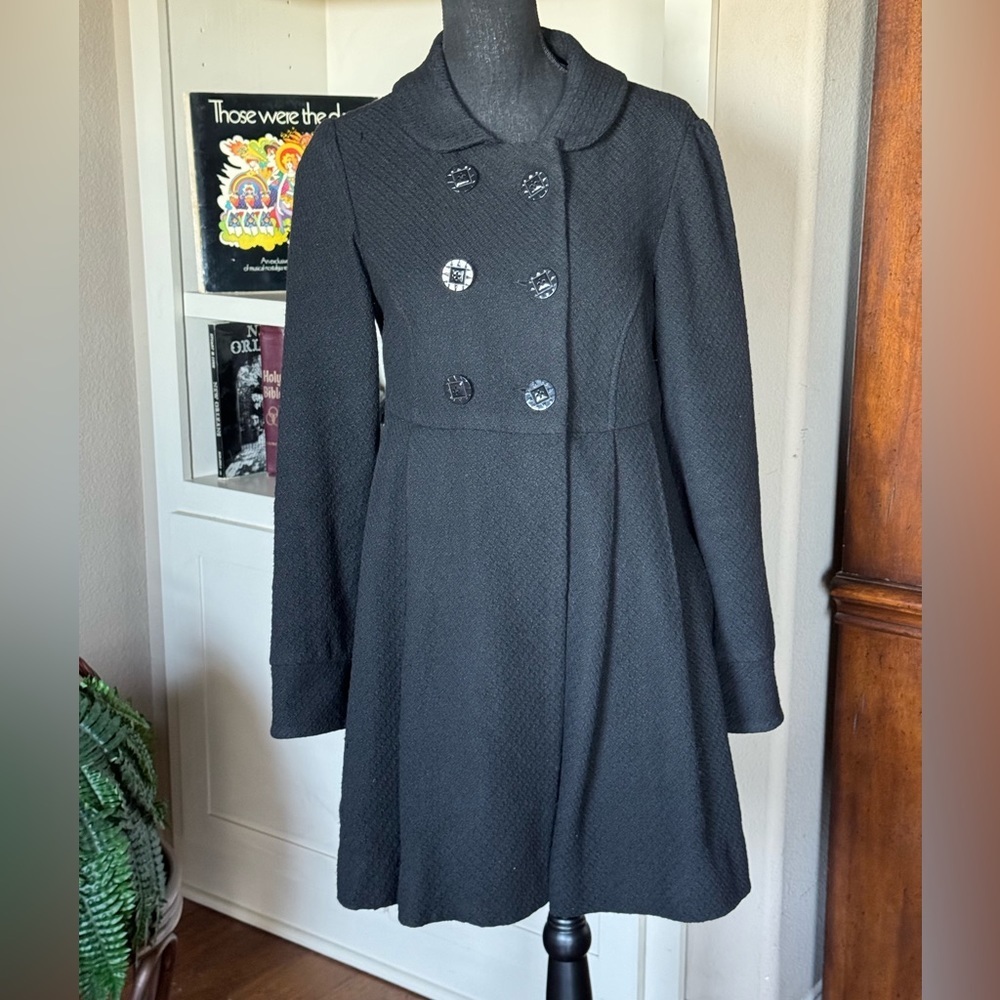 Lux Princess‎ Wool Blend Black Coat